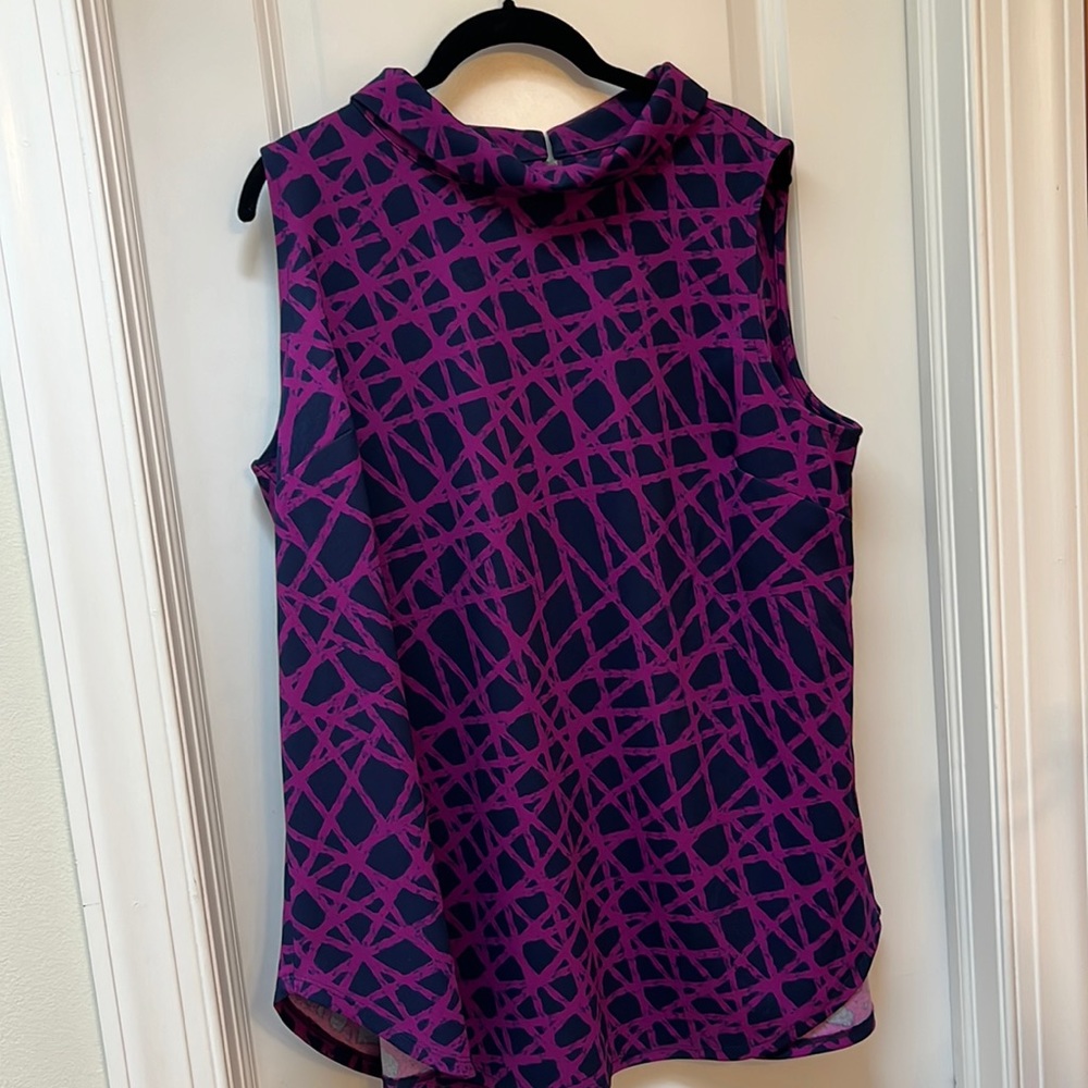 Alfani sleeveless mock neck tunic top